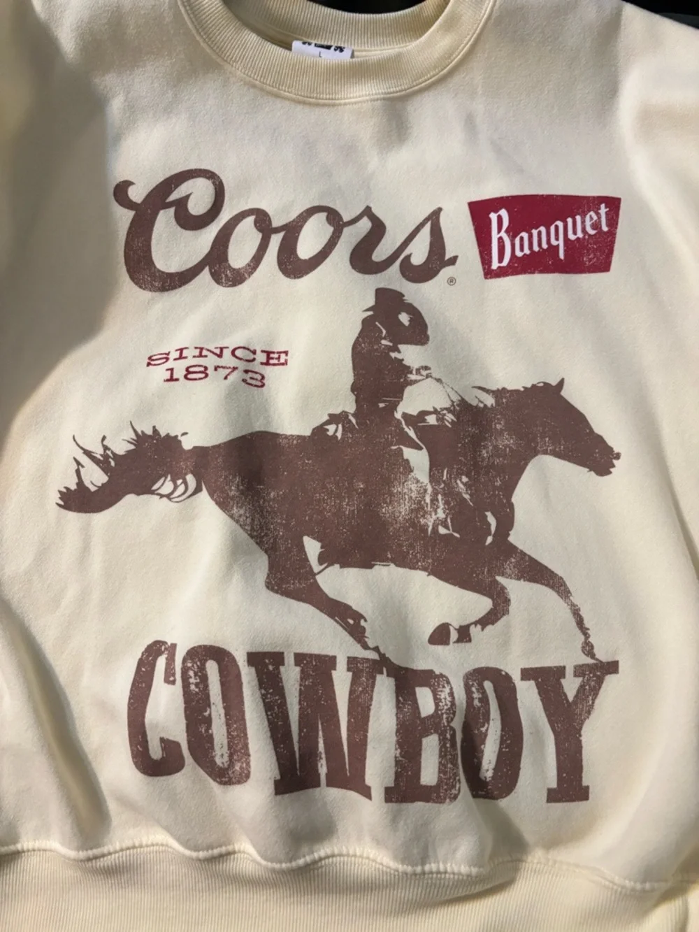 Coors Cowboy Graphic Crewneck Sweater - Picture 3 of 5